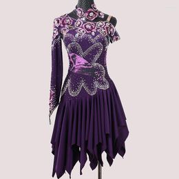 Stage Wear Customised High-end Sexy Latin Dance Dress Ballroom Dancewear Salsa Dancing Costume For Competition Clothing