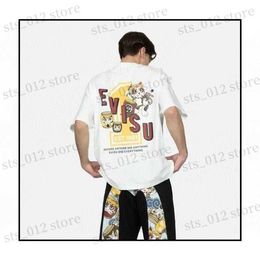 Men's T-Shirts 2023 Summer New Wealth Cat And Bodhidharma Loose Casual Round Neck Short Sleeve T230508