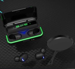 New WS atmosphere light digital display no e-game line Bluetooth headset E10 low delay Mini in ear