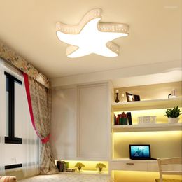 Ceiling Lights Bedroom Warm Starfish LED Cartoon Children Room Men Girls Restaurants ZL78