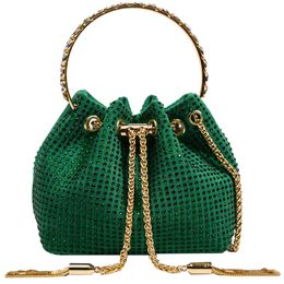 Evening Bags XIHAHA Fashion Handbag for Women Diamonds Shoulder Purse Ladies Female Crossbody Shining Diamond 230508