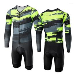 Racing Sets Velotec Speed Aero Jumpsuit Cycling Jersey Suit Men Long Sleeve Shorts Kit Autumn Pro Team Breathable Triathlon Ropa Ciclismo