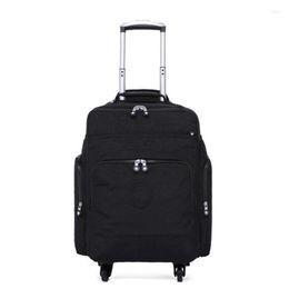 Duffel Bags Men Nylon Travel Trolley Luggage Carry On Rolling Women Wheeled Bag Business Suitcase Wheels