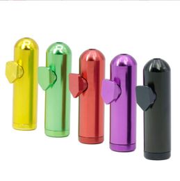 Smoking Pipes New Metal Cigarette 5CM Colourful Aluminium Alloy Detachable Mini Pipe