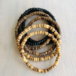 Handmade Beaded Strands Charm Bracelets For Women Men Elastic Beach Jewellery Party Decor Fashion Accessories