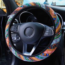 Steering Wheel Covers No Inner Ring Bosimi Linen Style Elastic Cover Car Handle Auto