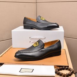 Luxury New Mens Dress Shoes Oxfords Office Career Real Leather Rivet Italy Shoe Size 38-45