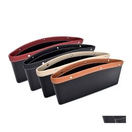 Car Organizer Seat Clearance Storage Bag Leakproof Pu Leather Placed In The Drivers Can Store Cups Keys Mobile Phones Be Used For Al Dhtjv