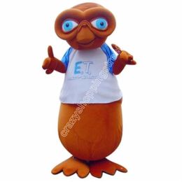 Adult size E T Alien Cool Mascot Costumes Cartoon theme fancy dress High School mascot Ad Apparel