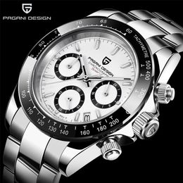 Wristwatches Other Goods PAGANI Design Top Brand Mens Sports Quartz Watches Sapphire Stainless Steel Waterproof Chronograph Luxury Reloj Hombre 230506