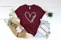 Women's T-Shirt Personalized Grandma Custom Gift Heart Shirt Funny Mothers Day Gift Birthday Gift Female Shirt Short Sleeve Top Tees Streetwear 230508