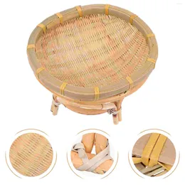 Dinnerware Sets Woven Baskets Wicker Candy Tiered Serving Platter Decorative Basket Fruit Rattan