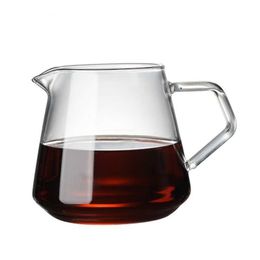 Coffee Pots Add to Wish List Pot Heat Cloud Shaped Coffee Resistant Pour Philtre Set Kettle Coffee Reusable Glass Teapot Over Server P230508