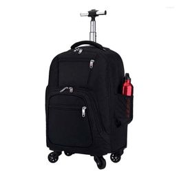 Duffel Bags Carry Oxford Cabin Travel Trolley On Luggage Waterproof Wheeled Backpack Wheels Rolling