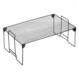 Hooks Practical Cabinet Shelf Strong Bearing Multipurpose Iron Fine Mesh Counter Organizer