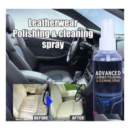 Other Vehicle Tools Car Interior Cleaner Agent Roof Fabric Flannel Leather Seat Cleaning Wax Coating Polishing Spraying Drop Deliver Dhf9D
