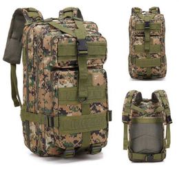 Backpacking Packs 30L/20L Waterproof Military Tactical Assault Backpack Outdoor 3P Trekking Rucksacks Camouflage Men Hunting Camping Hiking Bag P230508