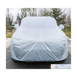 Car Covers Ers Exterior Fl Protector Outdoor Protection Waterproof Sunsn For Hatchback Sedan Suv J220907 Drop Delivery Mobiles Motor Dhu6L