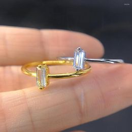 Cluster Rings Minimalist Designer Tiny For Women Thin Geometric Zirconia Dating Marriage Tennis Gold Colour Ring Trendy Jewellery KAR185