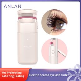 Eyelash Curler ANLAN Electric Heated Long-Lasting Curl Eye Lash Perm es Clip Device Makeup Tools 230508