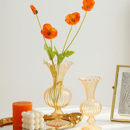 Vases Flower Vase For Table Decoration Decorative Planter Tabletop Terrarium Glass Containers Floral Flowers