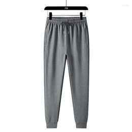 Men's Pants Fashion Autumn Pure Cotton Breathable Casual Middle-Aged And Young Men'S Loose 8XL Running Necked Sports Trousers