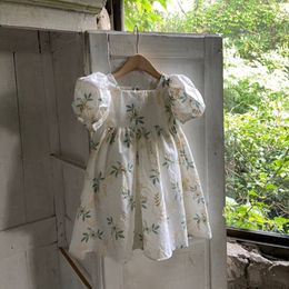 Girl's Dresses Spring Summer Lolita Child Little Girls Clothing Casual Midi Sun Dress Elegant Children Dresses Teens Party Princess Sundress 230508