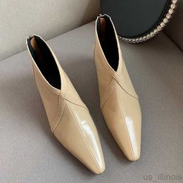 Dress Shoes Ladies Shoes 2022 Ankle Pointed Toe Modern Boots For Women Autumn New Fashion Pointed Toe Female Low Heels Short Modern Booties