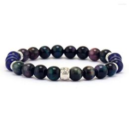 Strand Natural Gem Bracelet For Men Tiger Eye Mala Bohemia Elastic Bangle Luxury Spiritual Bead Customizable Jewellery Dropship Suppliers