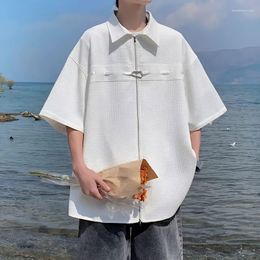 Men's Hoodies 2023 Summer Fashion Shirt Men's Short-sleeved All-match Boutique Clothing Simple Style Men