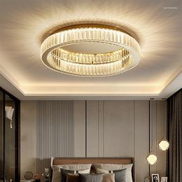 Chandeliers Modern Crystal Chandelier LED Dimmable Ceiling Pendant Lights Living Room Dining Luxury Gold Lamp Bedroom Mounted Lustre
