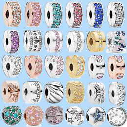 925 sterling silver charms for pandora Jewellery beads New Fashion Shining Star Ball Heart Clip DIY