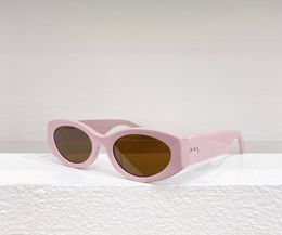 Pink/Brown Oval Cateye Sunglasses Women Summer Fashion Glasses gafas de sol Designers Sunglasses Shades Occhiali da sole UV400 Eyewear with Box