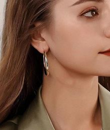 Hoop Earrings Badu Gold For Women Punk Fashion Round Big Circle Piercing Earring Smooth Ear Cuff Jewellery