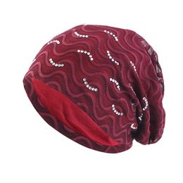 New Women's breathable Thin lace Beanie Hats Female Cotton Casual Hat Baggy Slouchy muslim turban Chemo Cap for Cancer Patients