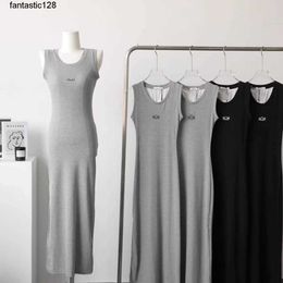 Women Casual Dresses O Neck Sleeveless New Luxury Clothing Long style Female Bodycon Dress Party Beach Wear loews