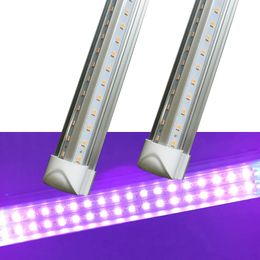 UV LED Black Light Bar 20W 4ft T8 Integrated Bulb Lights Blacklight Fixture for Light Poster Halloween Decorations and Christmas Party Fun Atmosphere crestech168