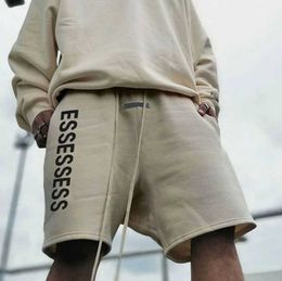 Mens shorts essen Designer Unisex Shorts Letter Printed Sport essentail Casual Loose Oversize Style Drawstring Knee Length Size S-XL
