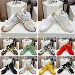 Lowes Sneakers s Man sneakers Women Leisure Running Shoes Designer Nylon Fashion Suede leather Anti-Slip Wear Resistance Couple Flow Runner 35-45