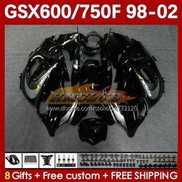 Body For SUZUKI GSXF750 GSXF600 KATANA GSXF 600 750 CC 600CC 750CC 1998 1999 2000 2001 2002 169No.29 GSX750F GSXF-600 GSXF-750 GSX600F 98 99 00 01 02 Fairing black stock