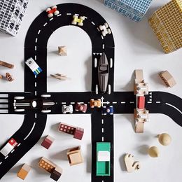3D Puzzles DIY Track Play Set Puzzle Mat Children Road Building Motorway Toy Car Traffic Roadway Flexible PVC Baby Toys Gifts 230508