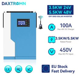 DAXTROMN 3.5KW 5.5KW Off Grid Solar Inverter 48V 220V 500VDC Solar charger Pure Sine Wave 100A MPPT Solar Controller With Wifi