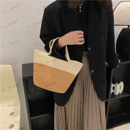 Evening Bags Ins New Hand-held Cotton Thread Bag Holiday Leisure Street Clapping Hand Bag Literary Beach Bag Simple Commuter Bag T230508