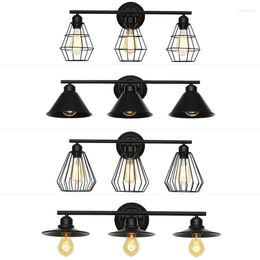 Wall Lamps Antique Bathroom Lighting Black Sconce Kitchen Decor Fixtures Glass Sconces Applique Mural Design