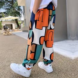 Shorts 2023 Kids Teens Boys Print Casual Pants Summer Graffiti DesignerPrint Sweatpants Thin Teenage Clothes for 4 14 Years 230508