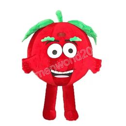 Professional Red Apple Mascot Costume Simulation Cartoon Character Outfits Suit Adults Outfit Christmas Carnival Fancy Dress for Men Women