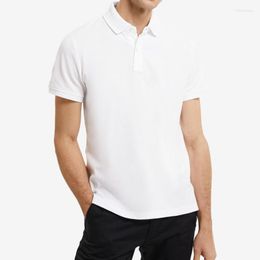 Men's Polos Eurocode Summer PIQUE Cotton Polo Men Short Sleeve Masculine Horse Fashion Design Classic Style Top