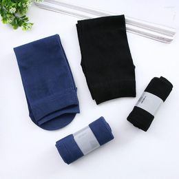 Men's Socks 10Pairs Men Ice Silk Summer Spring Ultra-thin Solid Business Breathable Soft Ankle Bamboo Fibre