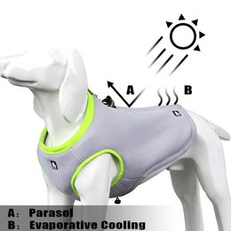Vests Truelove Pet Summer Dog Cooling Vest Clothes Harness for Dogs Adjustable Mesh Reflective Vest Coat Quick Cooling Pet Dog Clothes