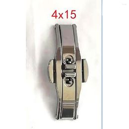 Watch Bands Butterfly Buckle Stainless Steel Double Button Strap For